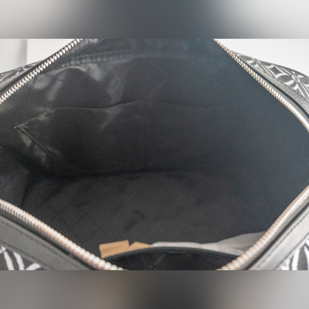 Michael Kors-NWT-Jet Set Travel Extra-Large Metallic Logo Jacquard Weekender Bag - Picture 16 of 16